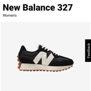 New Balance 327 Black/White 7.5